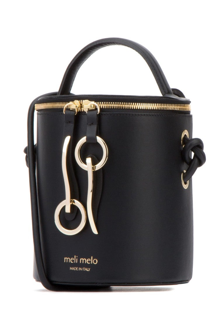 Meli Melo Structured Leather Handbag With Detachable Shoulder Strap