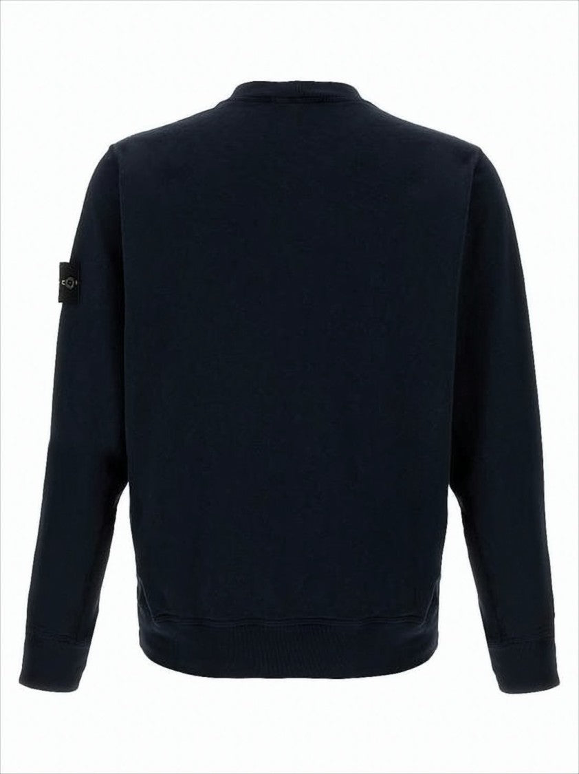 Stone Island Long-Sleeve Crewneck Sweatshirt With Patch Logo