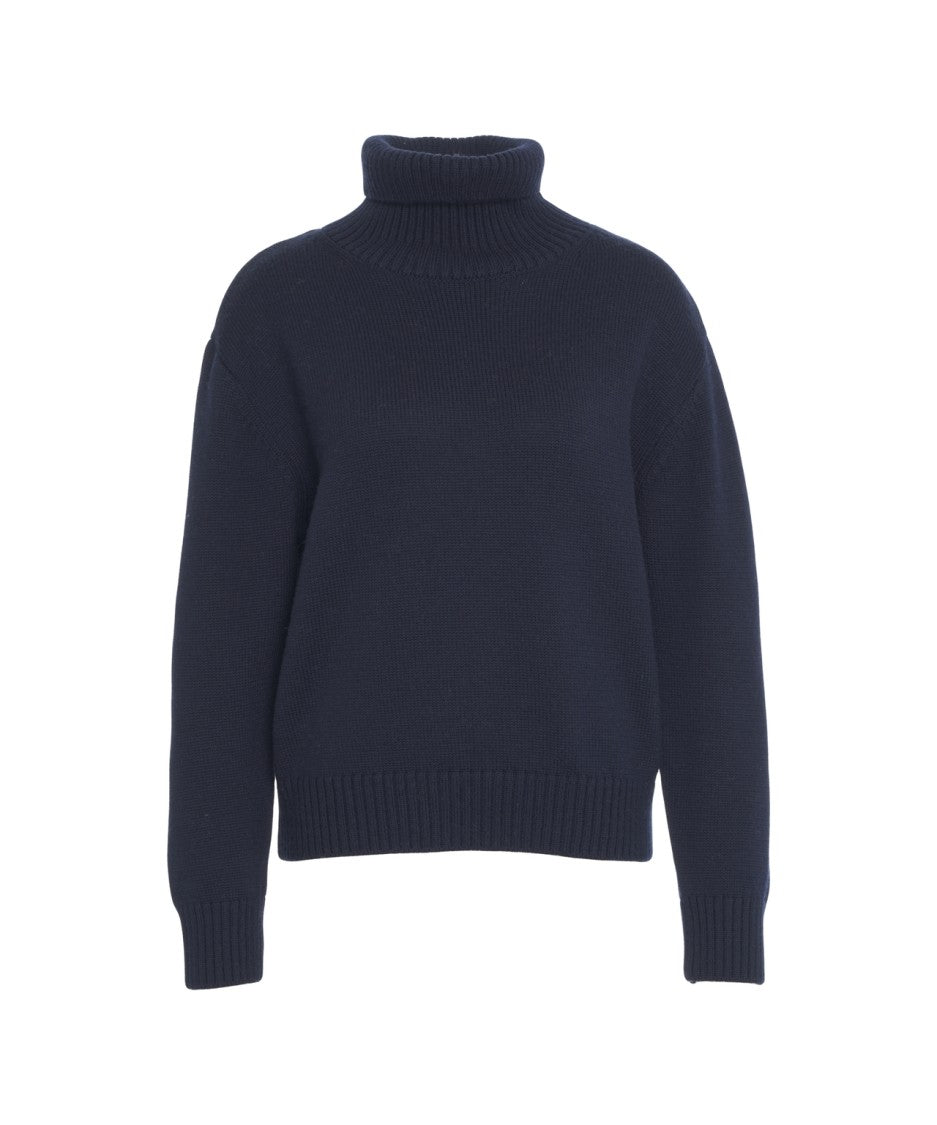 Add Turtleneck Sweater In Soft Merino Wool