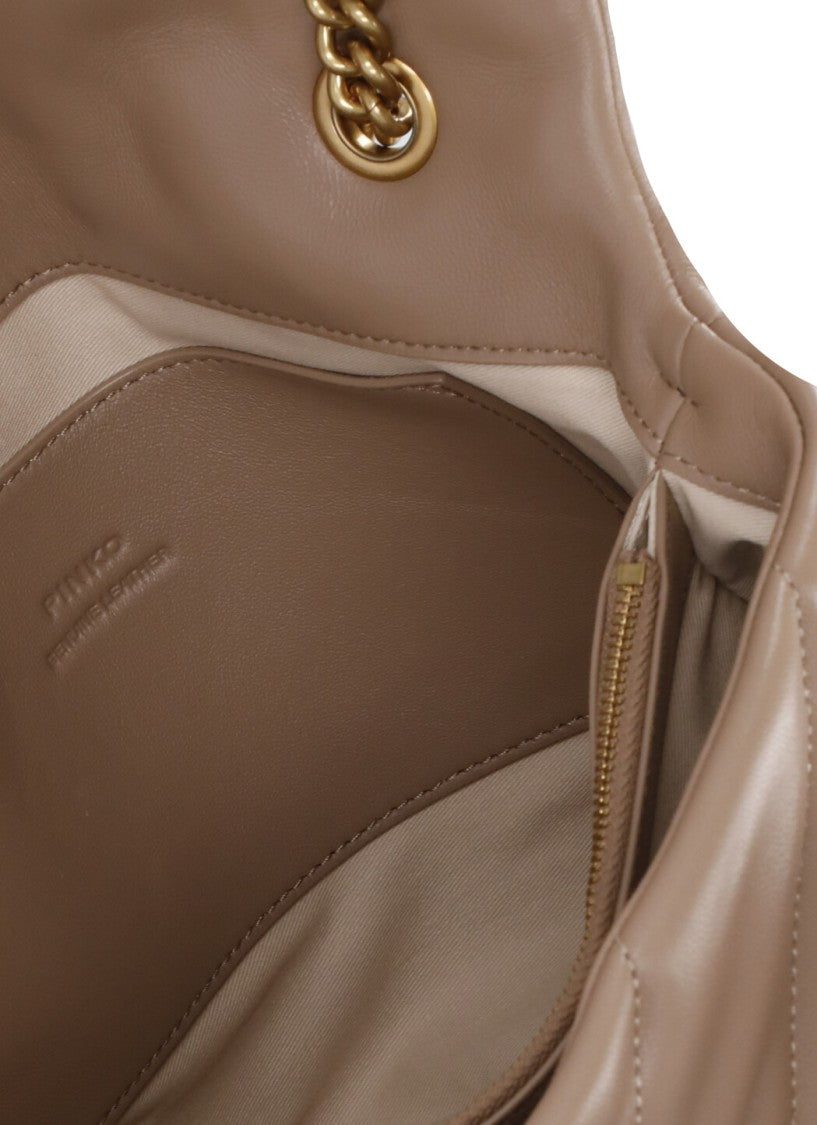 Pinko Brown Love Puff Big Bag