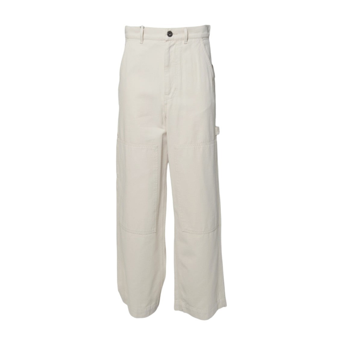Max Mara High-Waisted Wide-Leg Cotton Pants