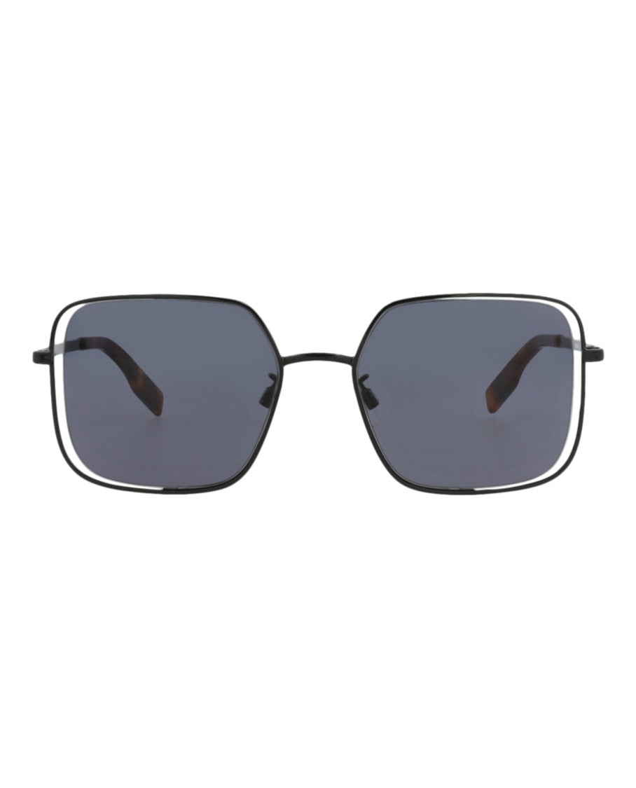 Alexander Mcqueen Square-Frame Metal Sunglasses