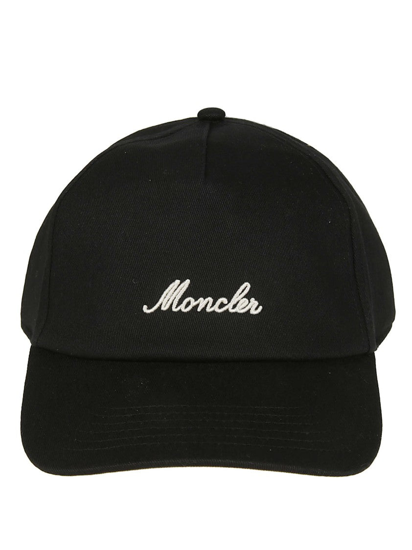 Moncler Logo Embroidered Cotton Hat