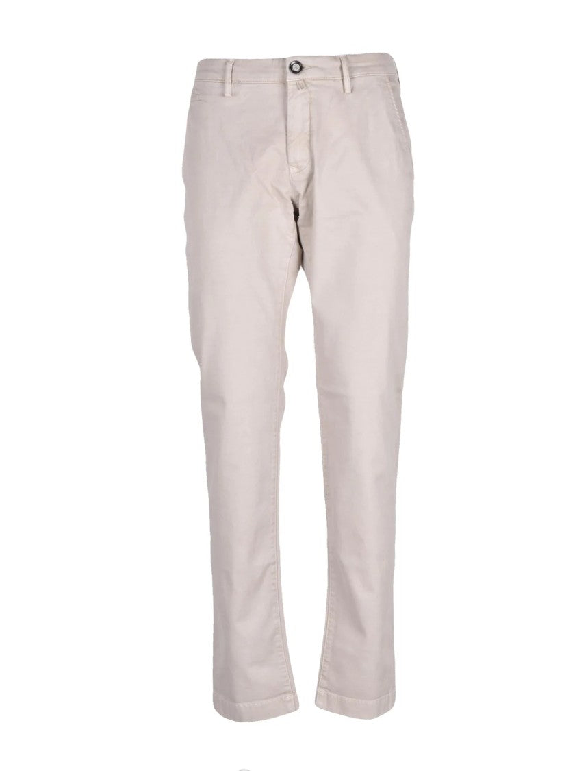 Jacob Cohen Classic Straight-Leg Chino Trousers With Minimalist Design