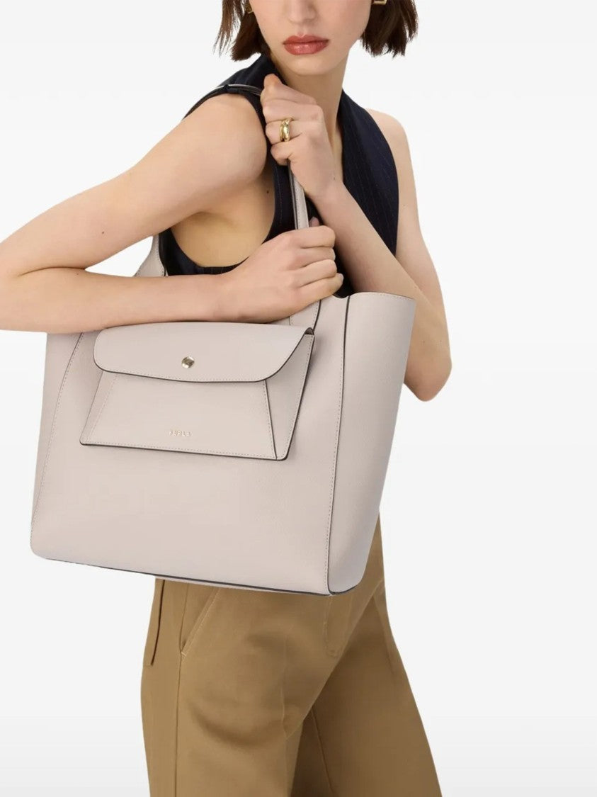 Furla Lea M Tote Smooth Leather Structured Bag
