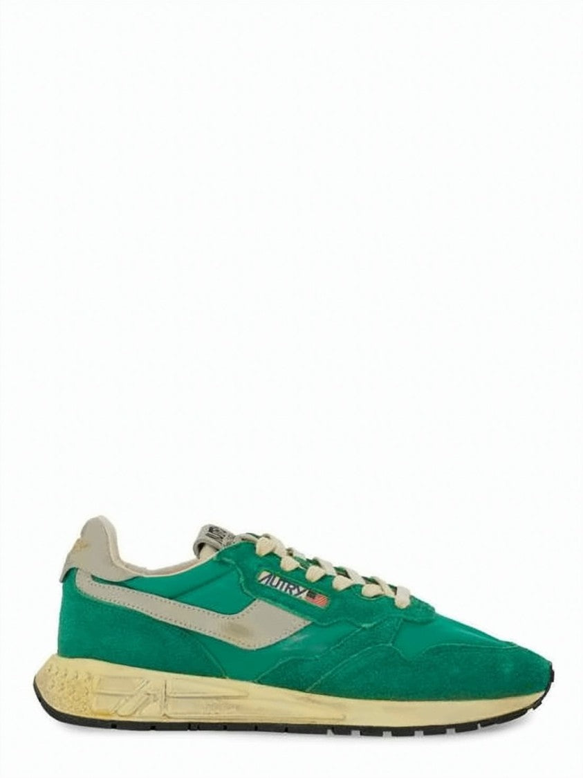 Autry Low-Top Suede And Nylon Sneakers With Textured Sole