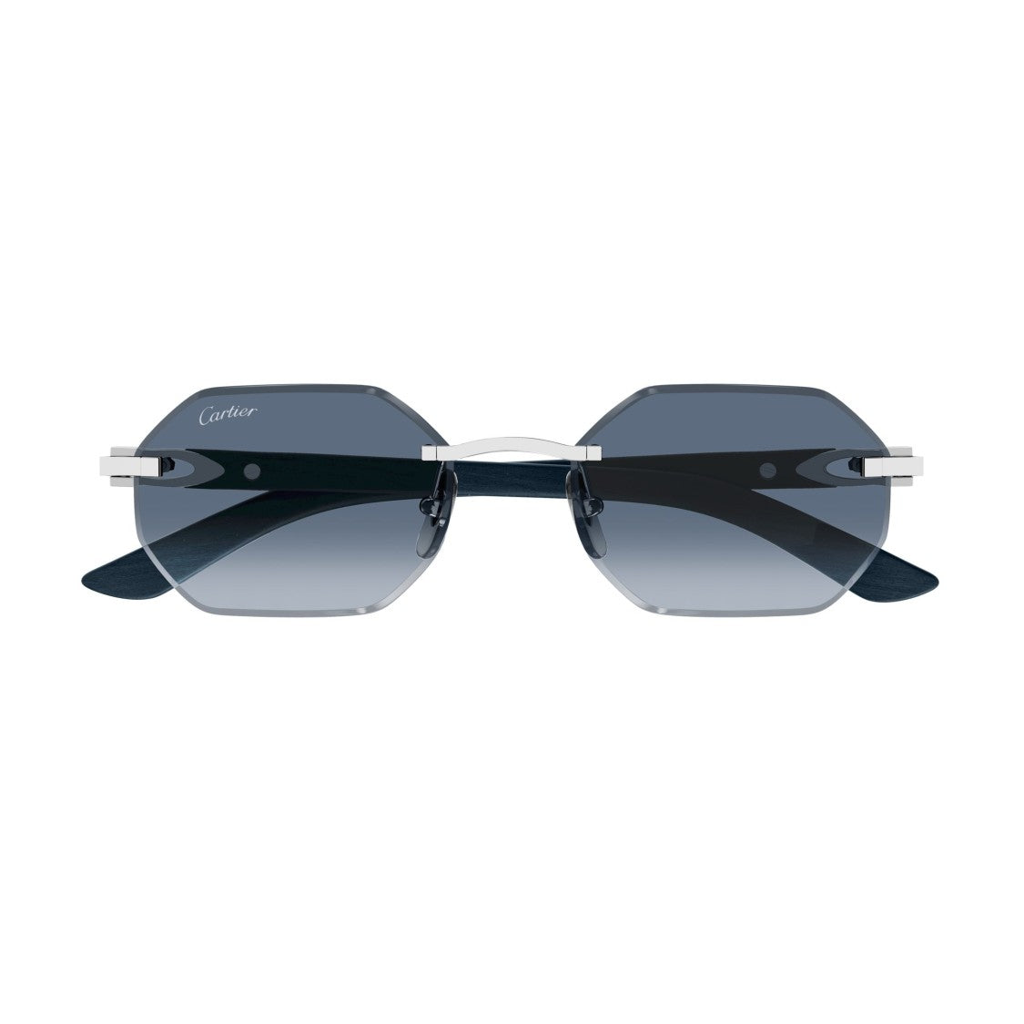Cartier Rimless Octagonal Sunglasses With Gradient Lenses