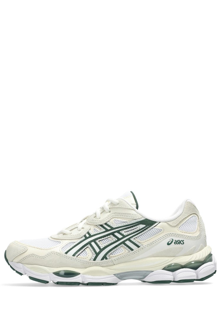 Asics White Green Gel-Nyc Sneakers