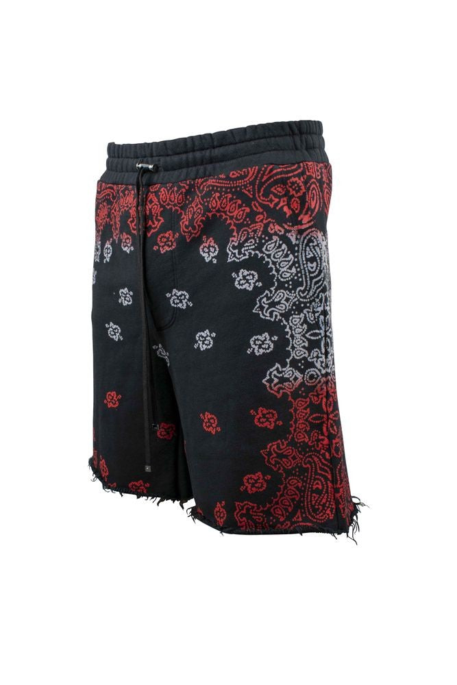 Amiri Bandana-Print Black Cotton Amiri Shorts