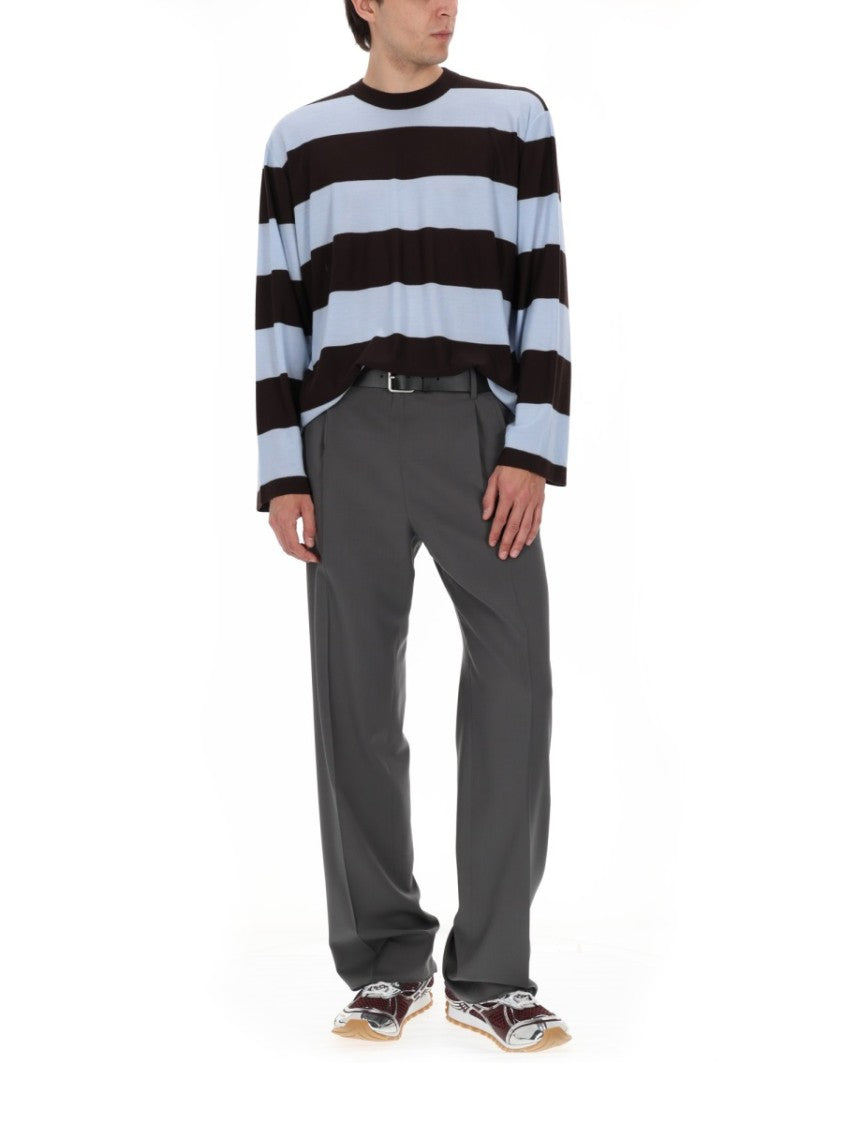 Bottega Veneta Cashmere Knit Sweater With Horizontal Stripes