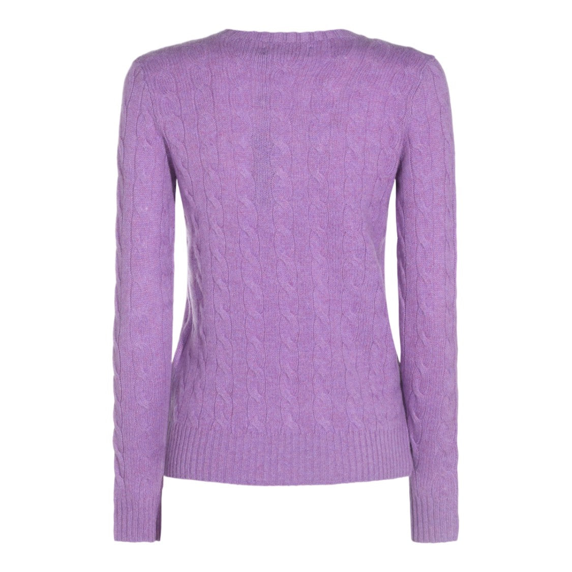 Polo Ralph Lauren Cable Knit Sweater With Embroidered Logo Detail
