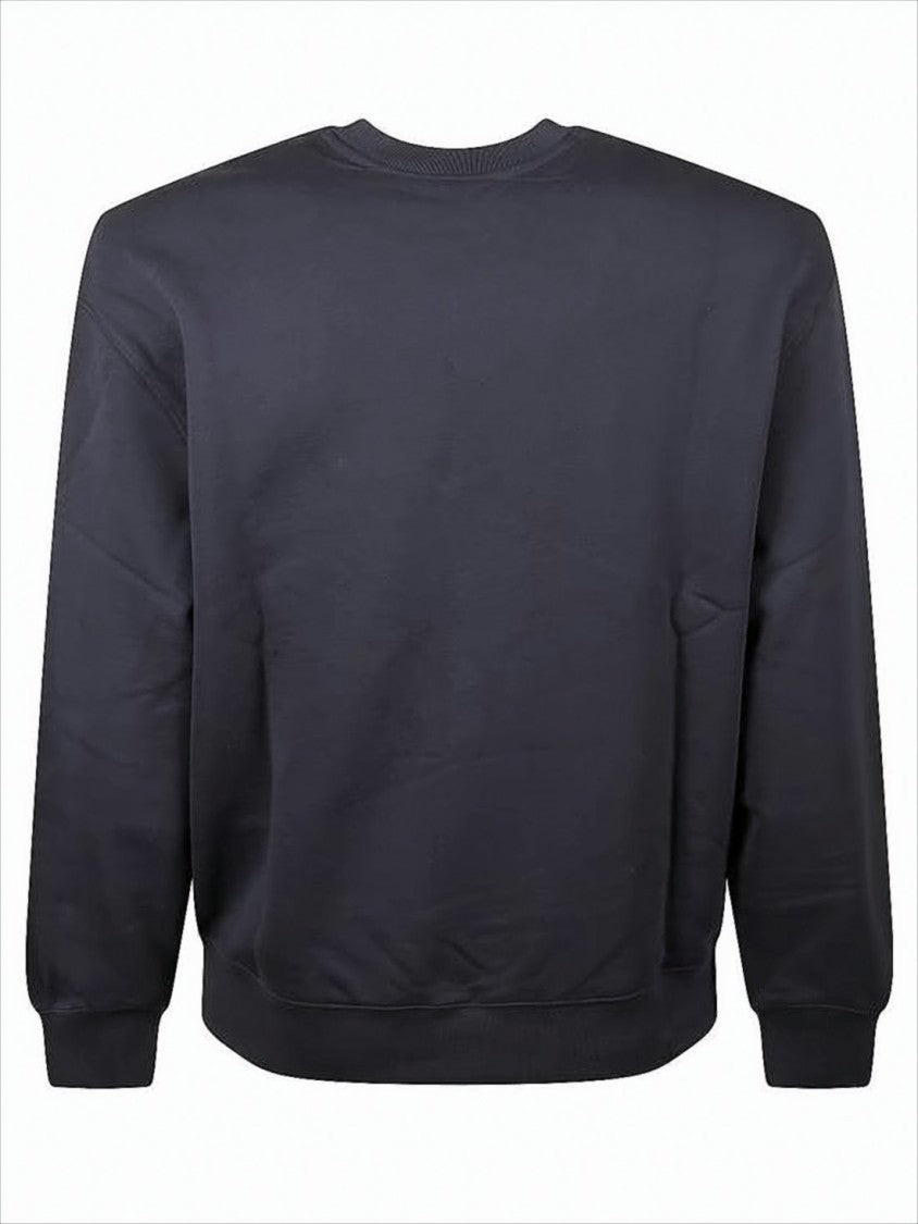 Maison Kitsuné Handwritten Logo Sweatshirt With Classic Crew Neckline