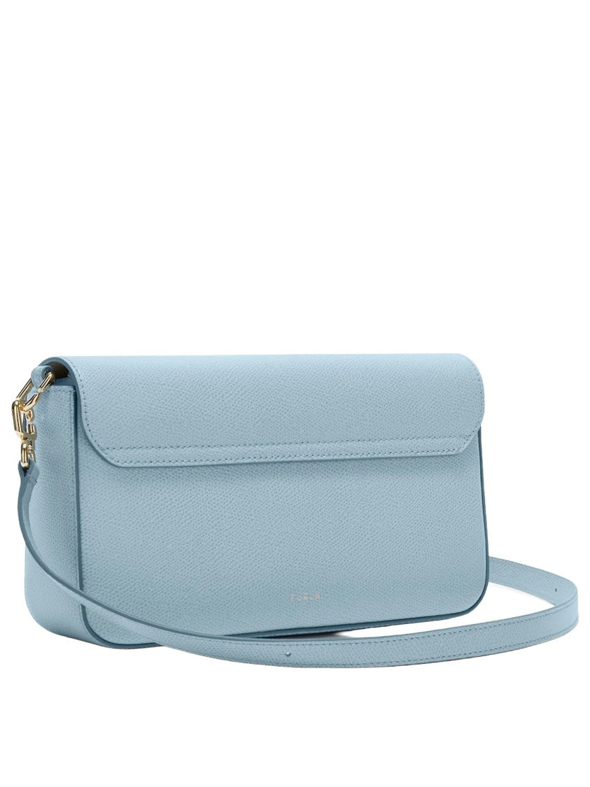 Furla Iride S Rectangular Pebbled Leather Shoulder Bag