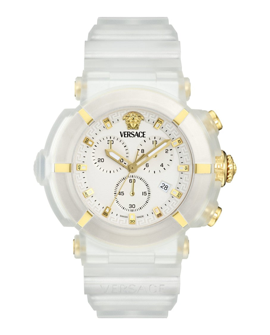Versace Real Active Chrono Silicone Watch