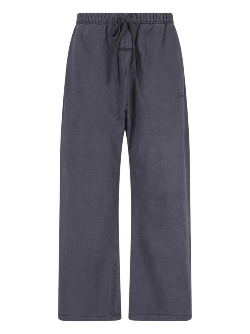 Fear Of God Essentials Beige Wide-Leg Drawstring Cotton Trousers