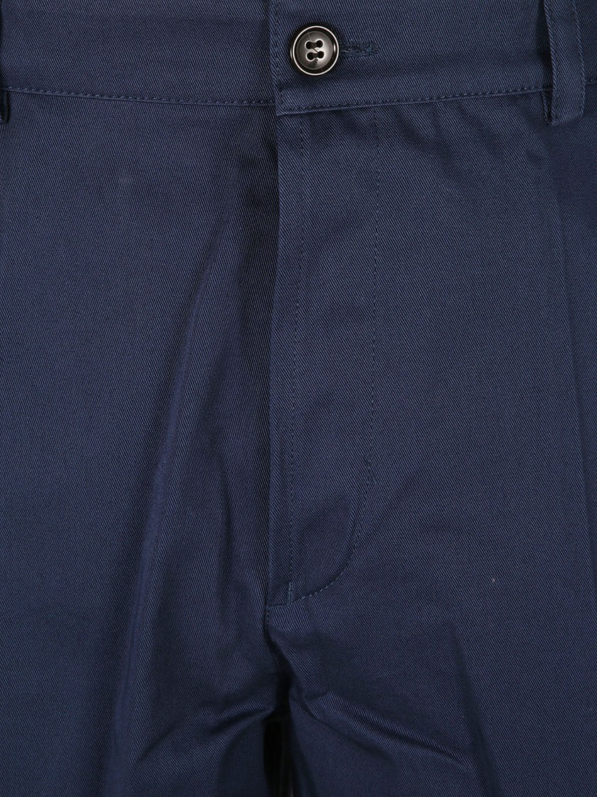 Kenzo Tailored Blue Shorts With Button Closure