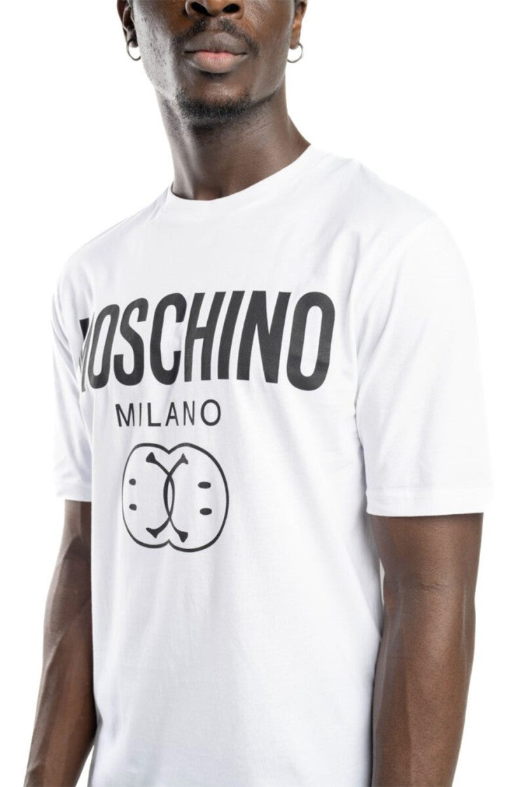 Moschino Cotton Crew Neck T-Shirt Graphic Detail