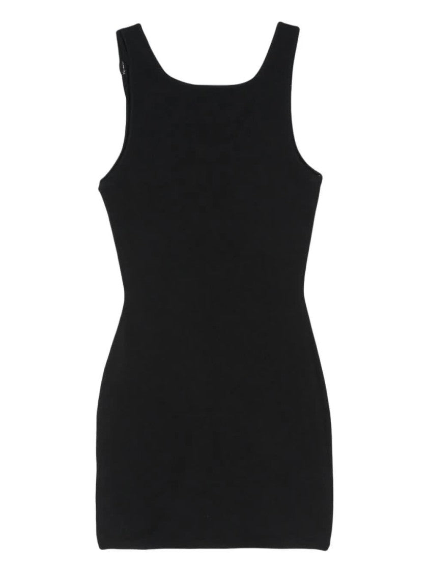 Dsquared2 Pixeled Icon Black Viscose Double-Strap Top