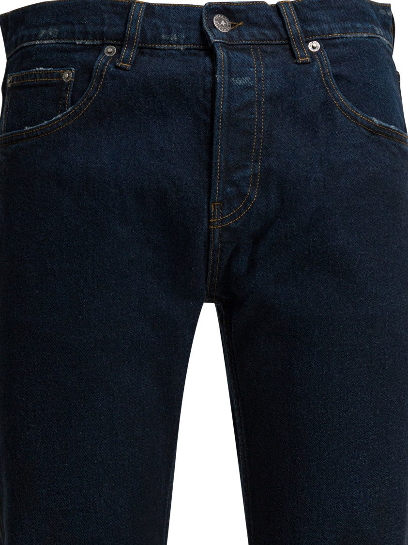Golden Goose Slim Fit Denim Jeans With Hand Abrasions
