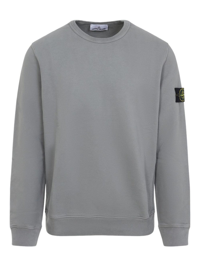 Stone Island Grey Sweatshirt With Relaxed Fit