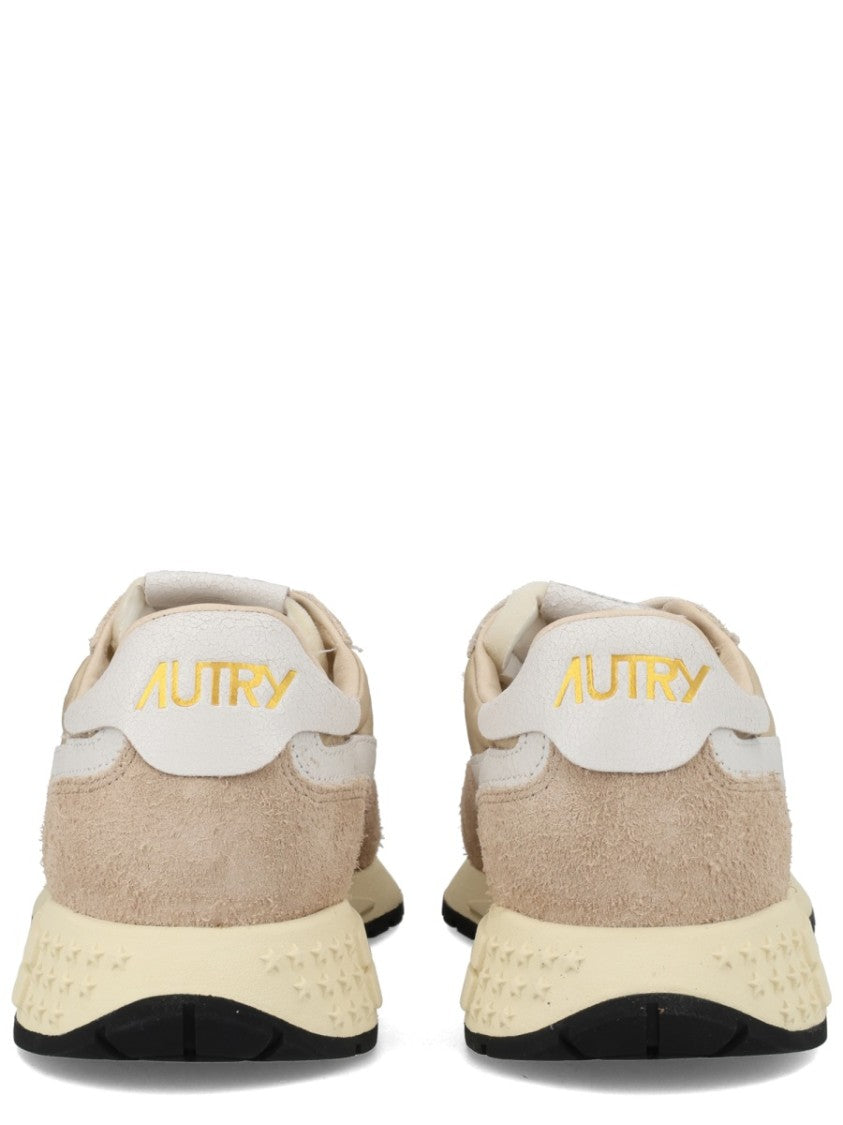 Autry Reelwind Low Beige Suede Sneakers