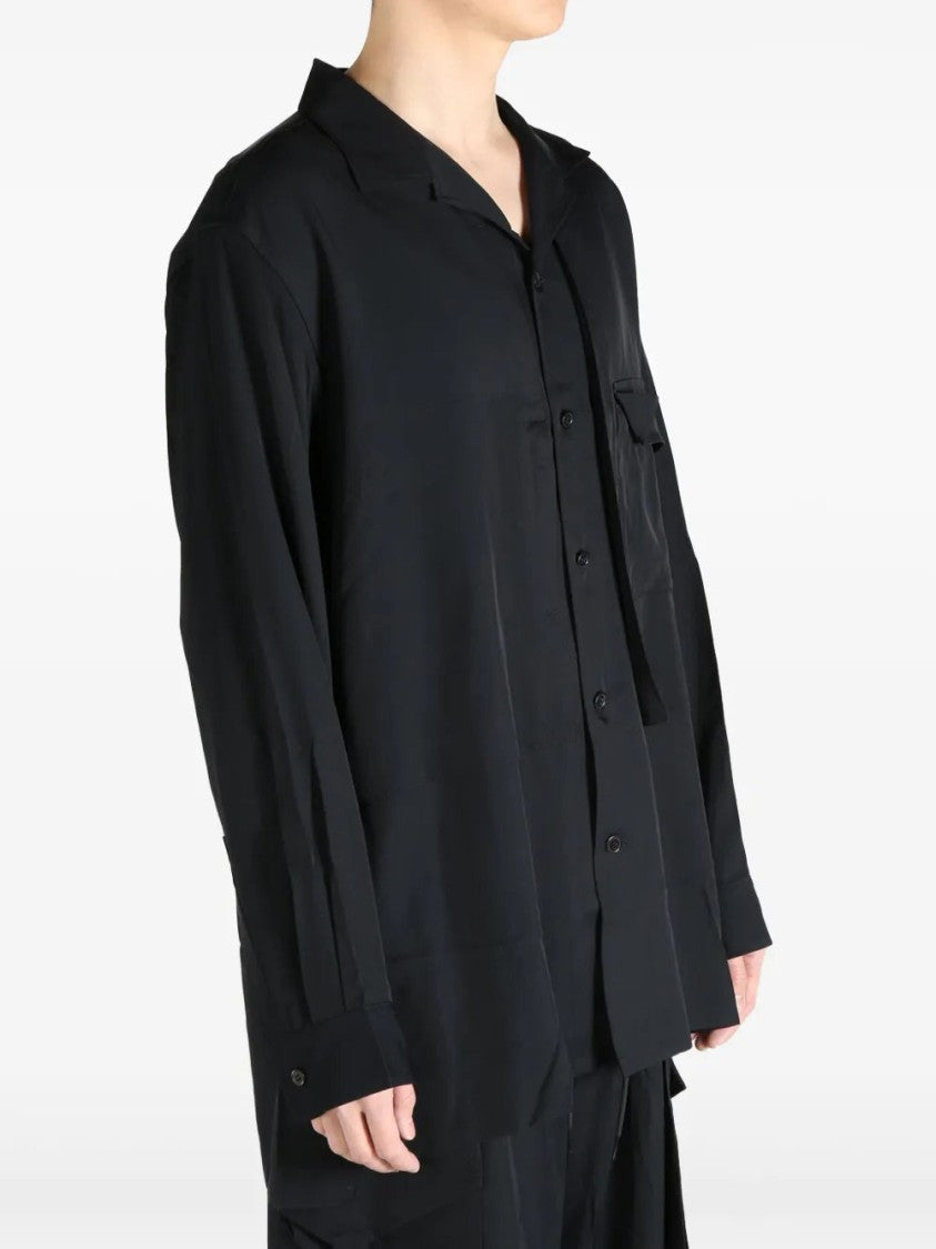 Y-3 Black Rayon Twill Shirt