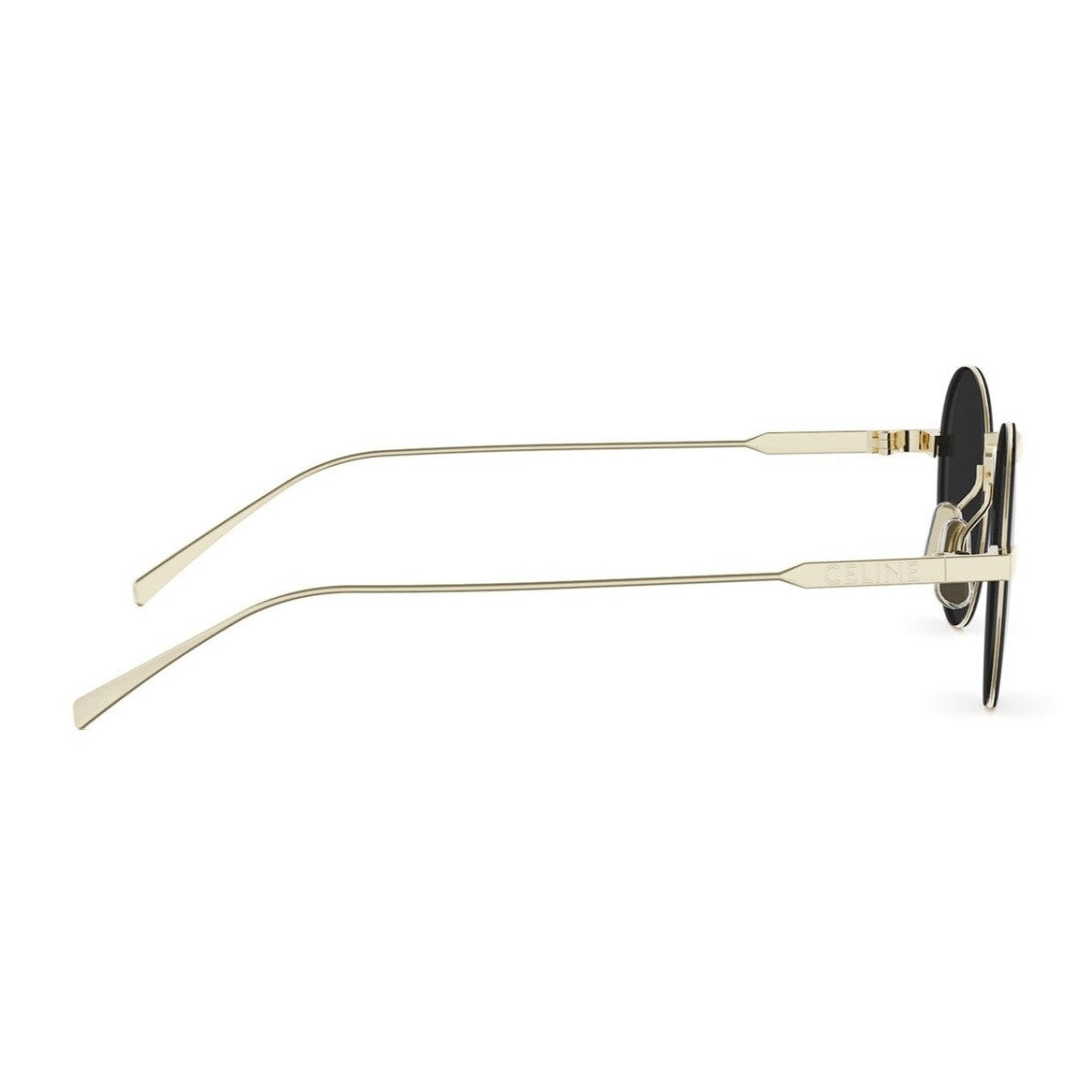 Celine Gold Metal Cl40346u Metal Round Sunglasses