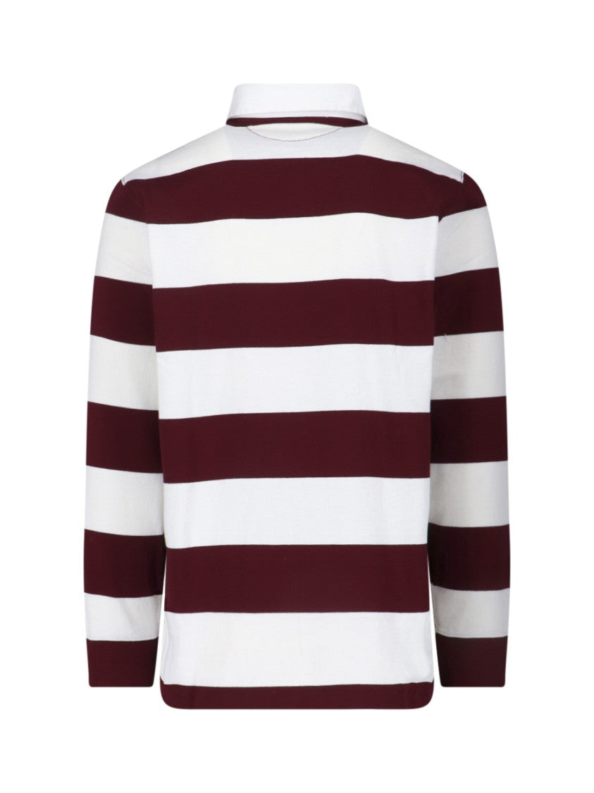 Polo Ralph Lauren "Rugby Shirt" Polo – White And Bordeaux