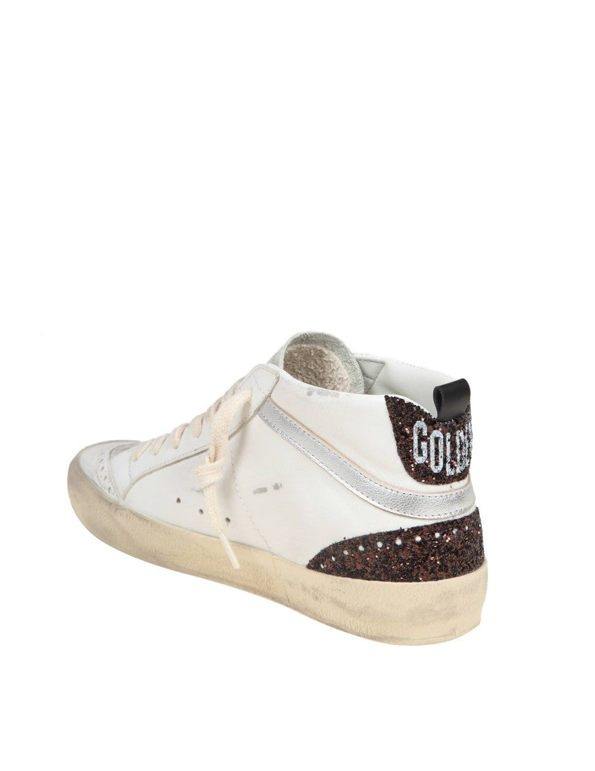 Golden Goose Mid-Top Sneakers In Leather