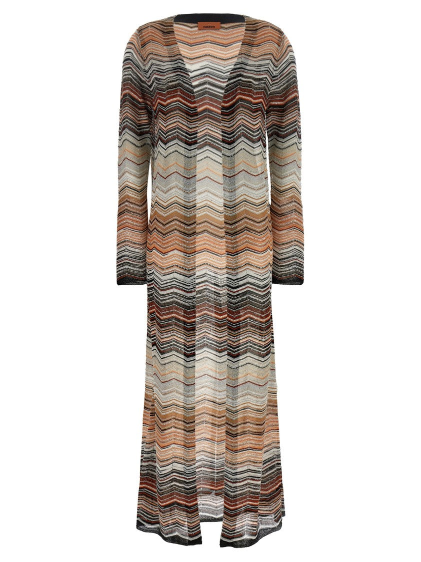 Missoni Chevron Lamé Cardigan