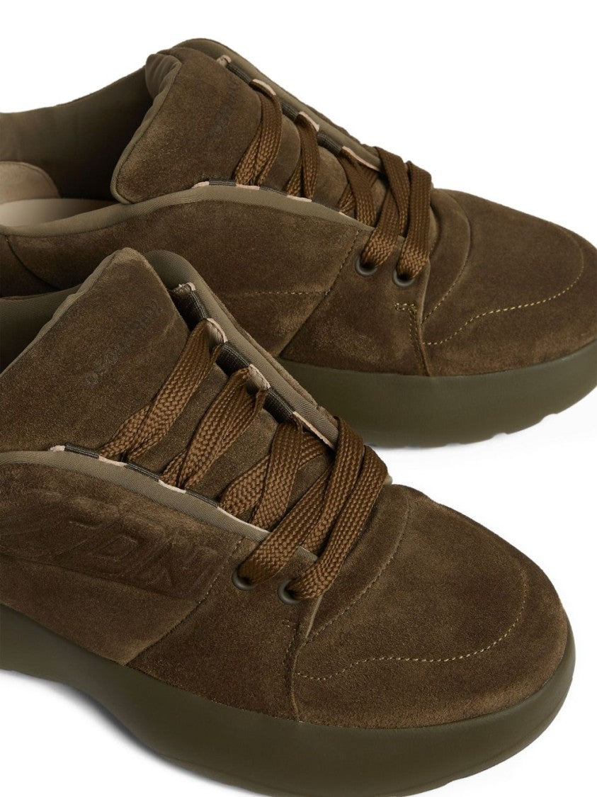 Dsquared2 Earth Brown Suede Sneakers