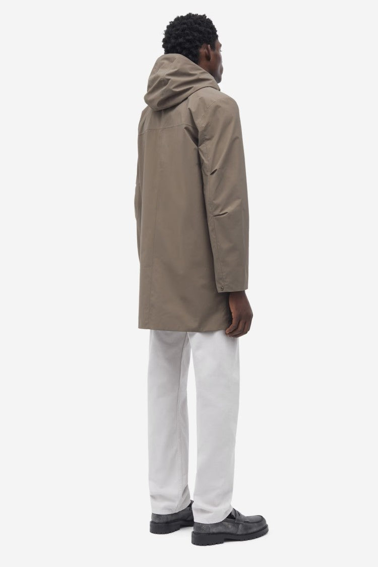 Samsoe Samsoe Khaki Raincoat With Functional Design