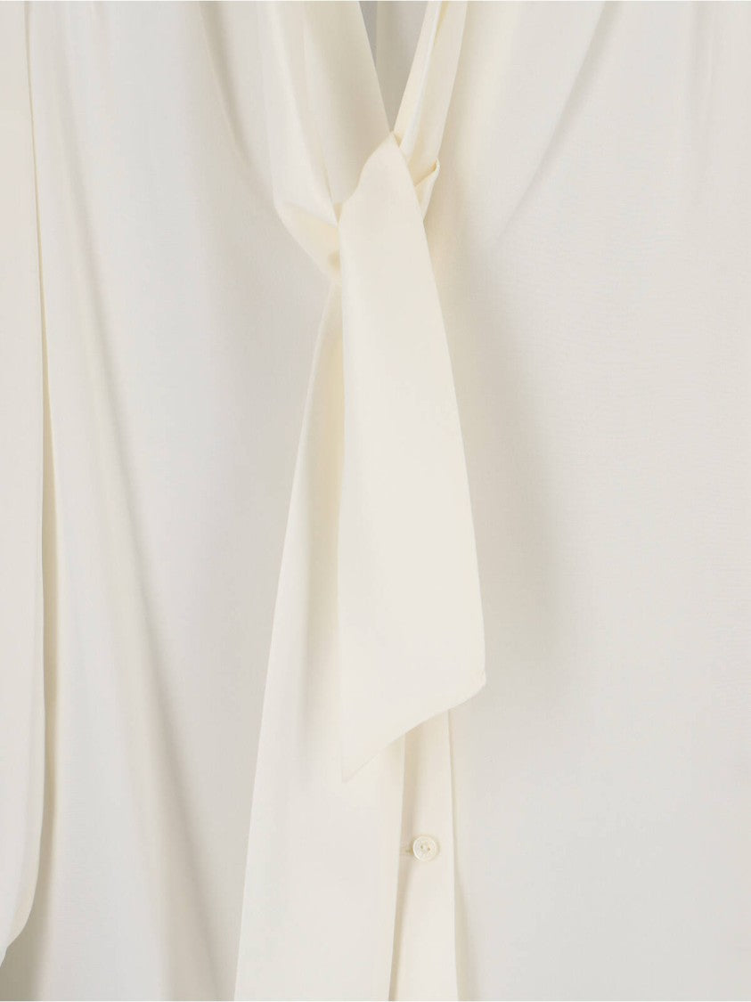 Nili Lotan "Colt" Silk Shirt – White