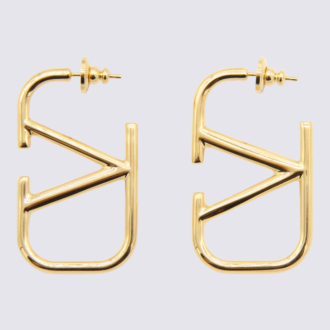 Valentino Garavani Gold-Tone Geometric Earrings With Angular Design