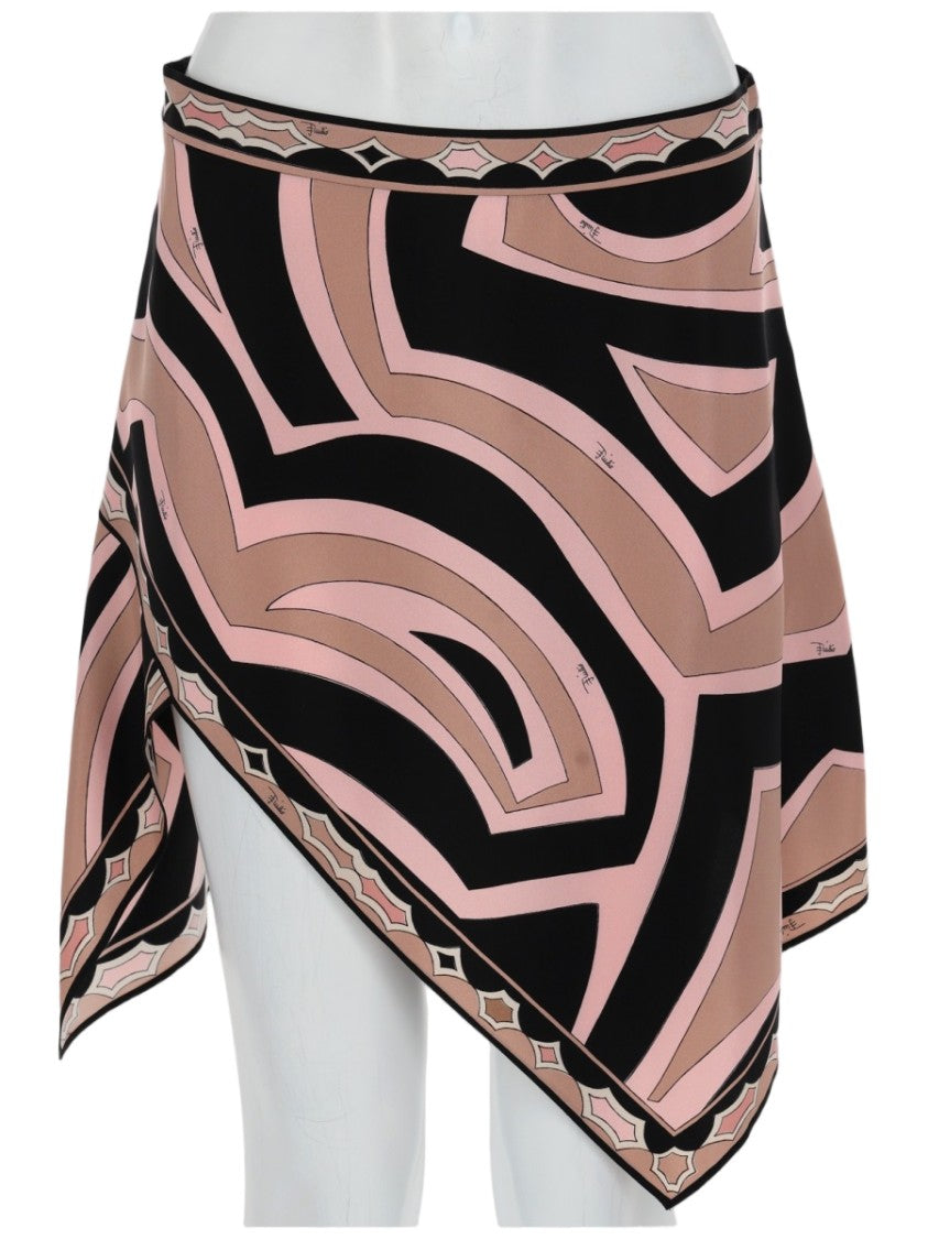 Pucci Geometric Print Asymmetrical Mini Skirt