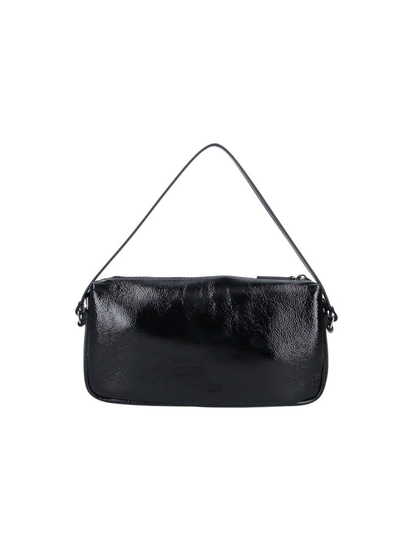 Courrèges Black Three Sixty Nubuck Shoulder Bag