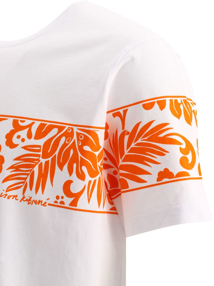 Maison Kitsuné White Crew Neck T-Shirt