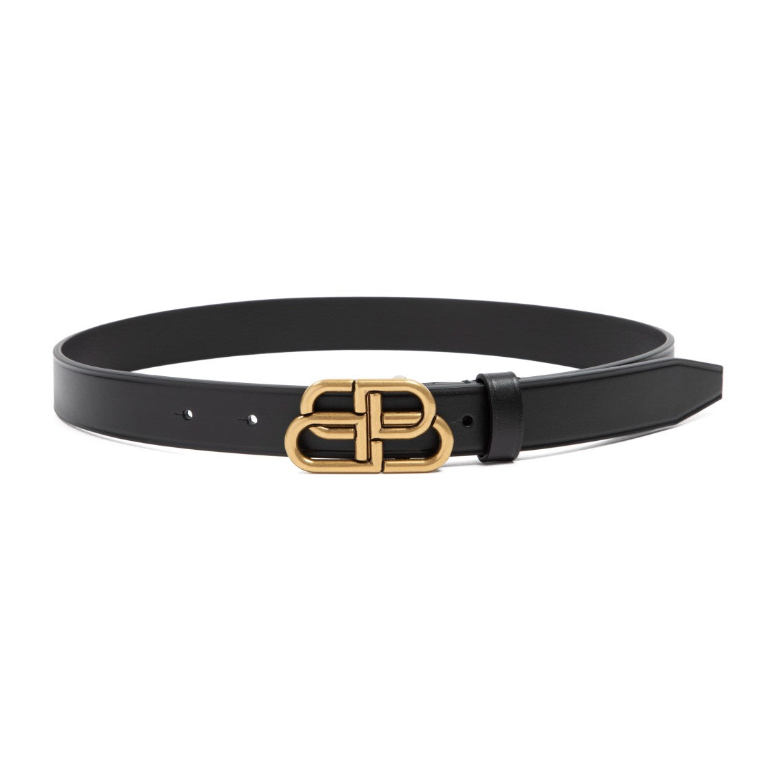 Balenciaga Black Bb Thin Belt