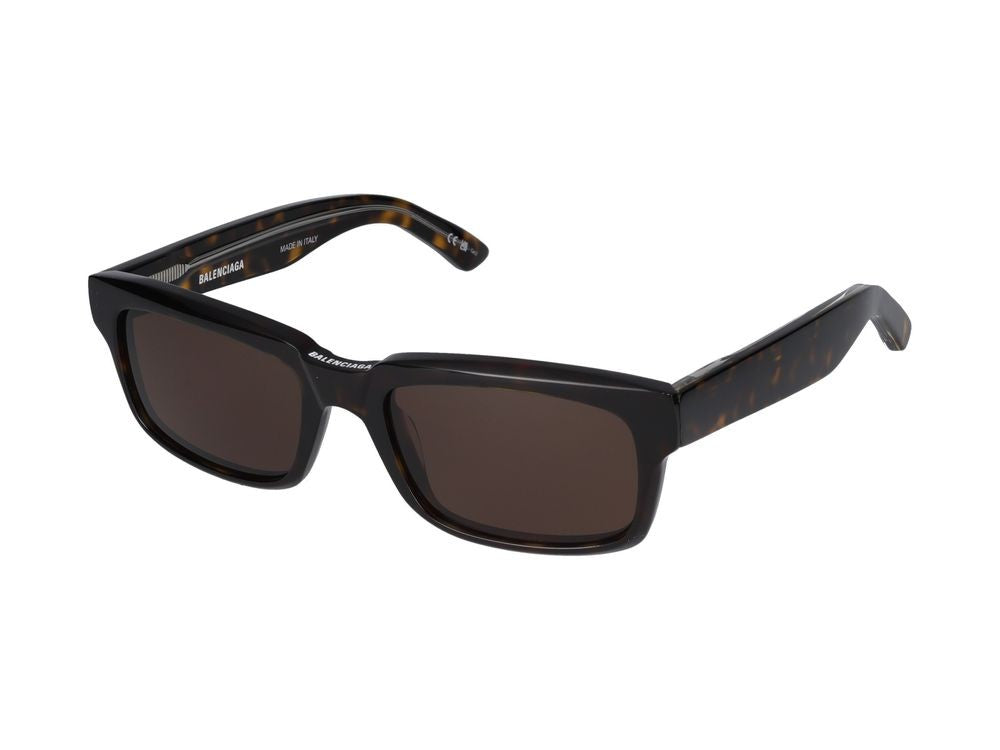 Balenciaga Havana Bb0345s Acetate Bold Square Frame Sunglasses