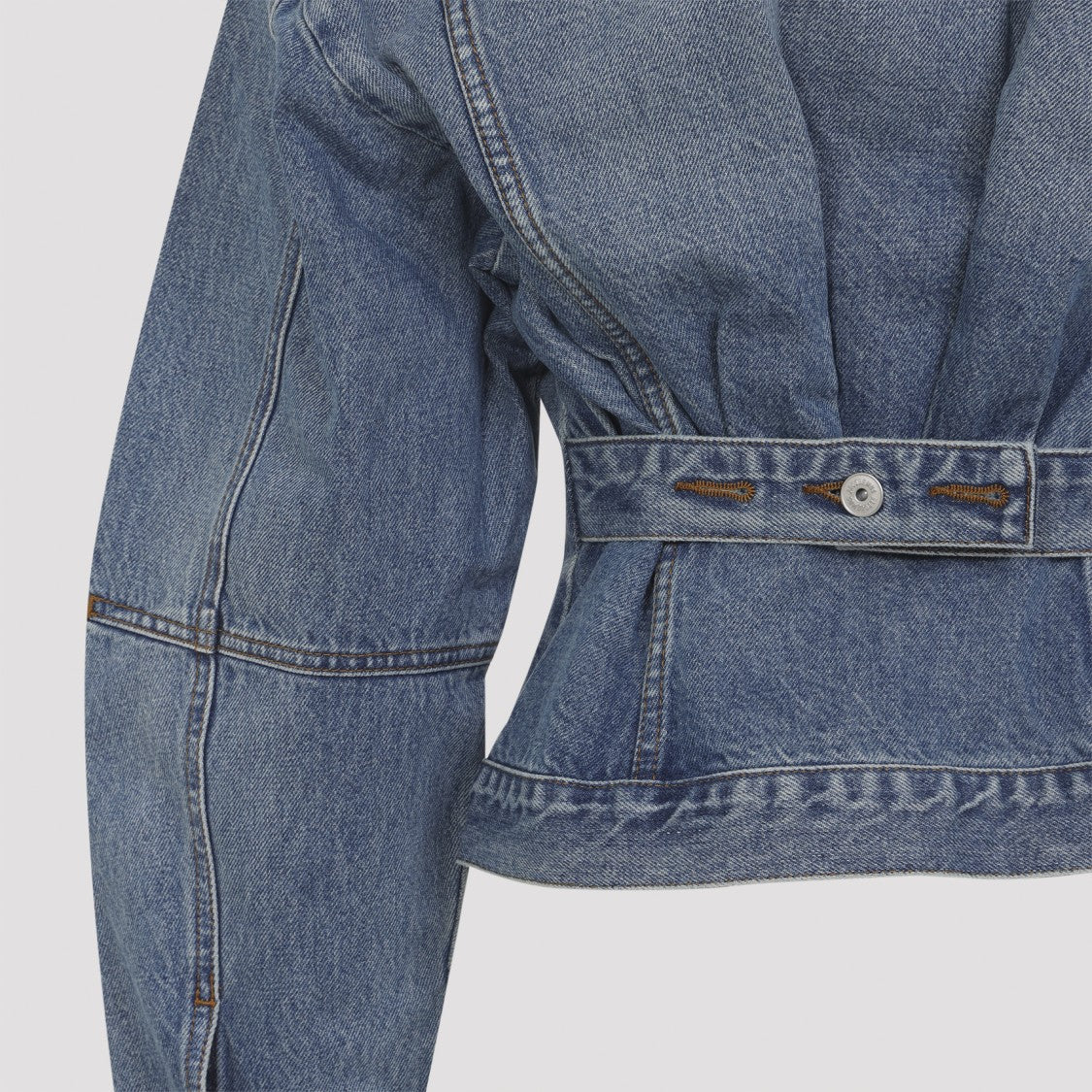 Jacquemus Fitted Denim Jacket With Classic Collar