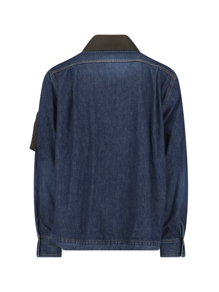 Sacai Structured Zip-Up Jacket With Contrasting Panels