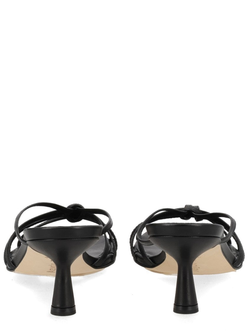 Aeydē Abby Flared Heel Knot Sandals