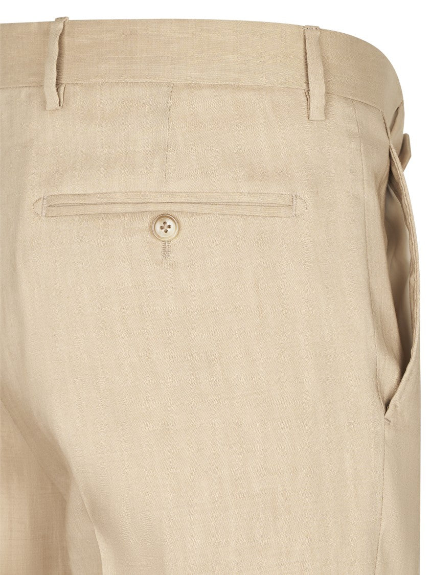 Tagliatore Beige Tailored Jacket With Two-Button Front