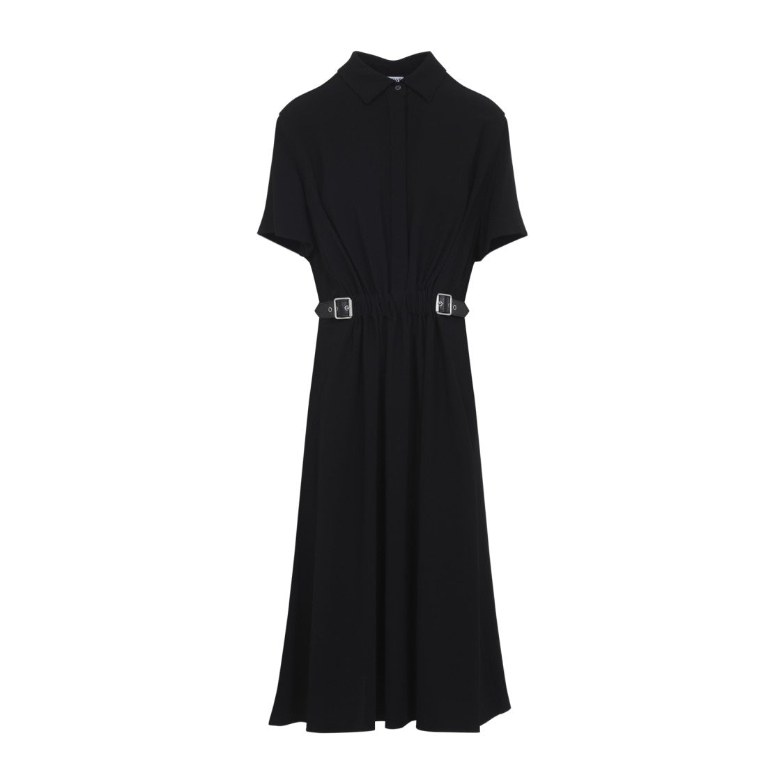 Loewe Belted Black Viscose Midi Dress