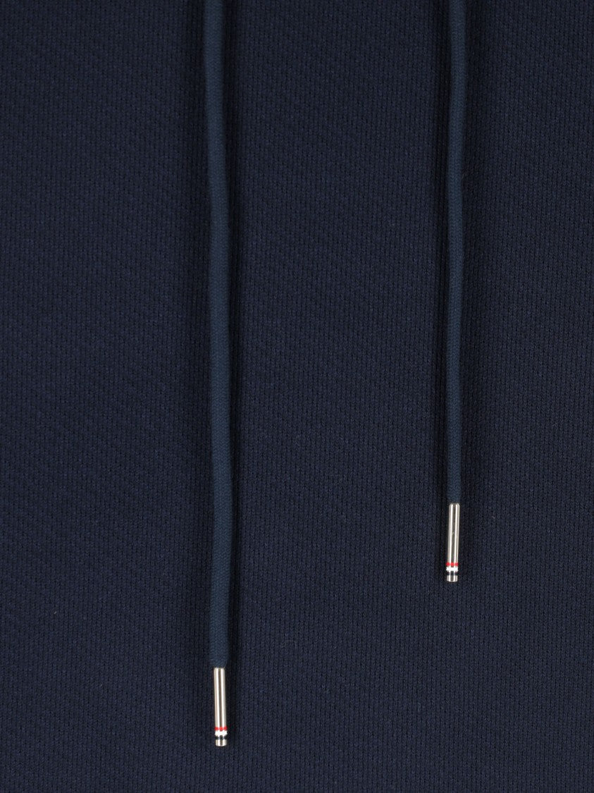 Thom Browne Navy Rwb Striped Hoodie