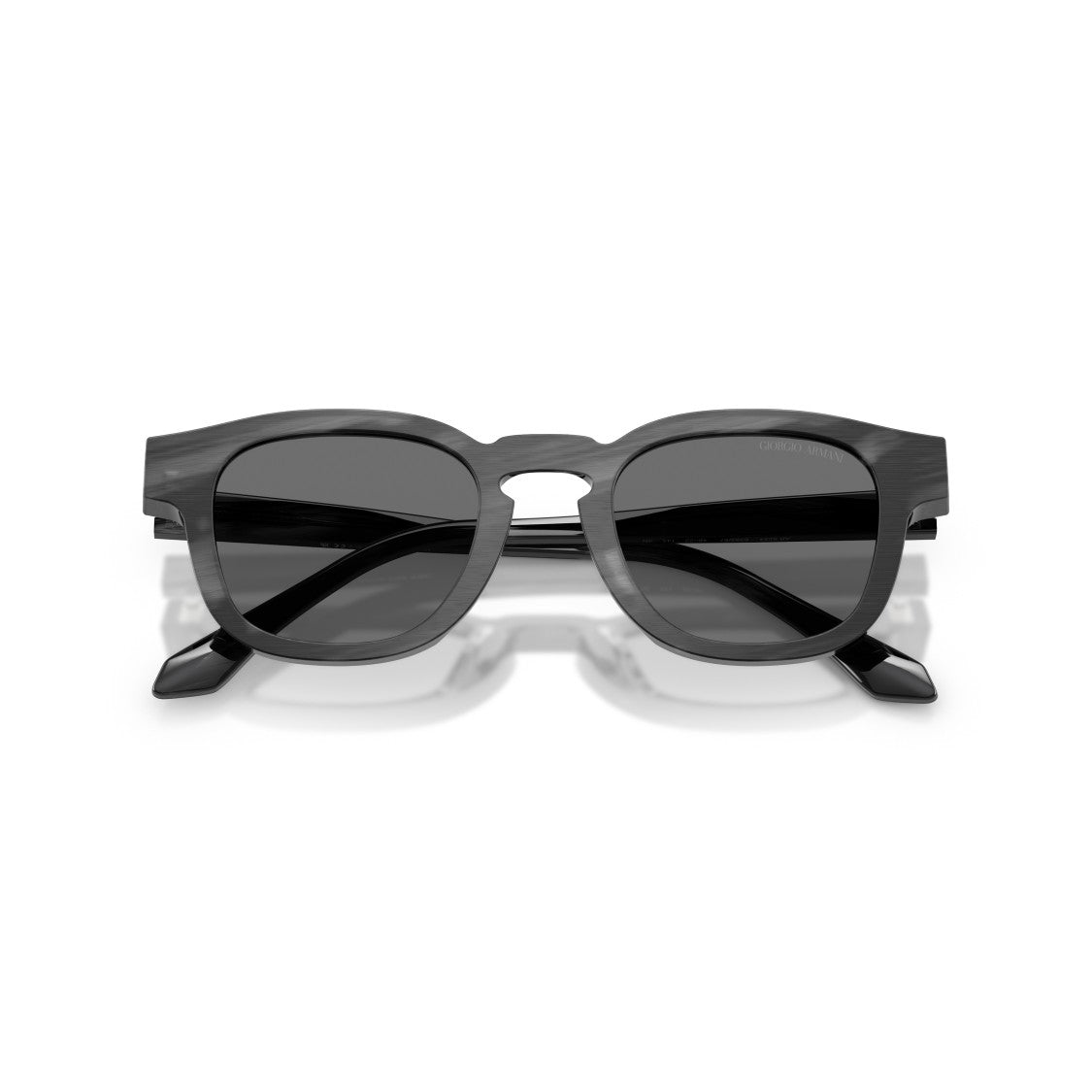 Giorgio Armani 0Ar8254u Rounded Square Acetate Sunglasses With Subtle Marbled Finish