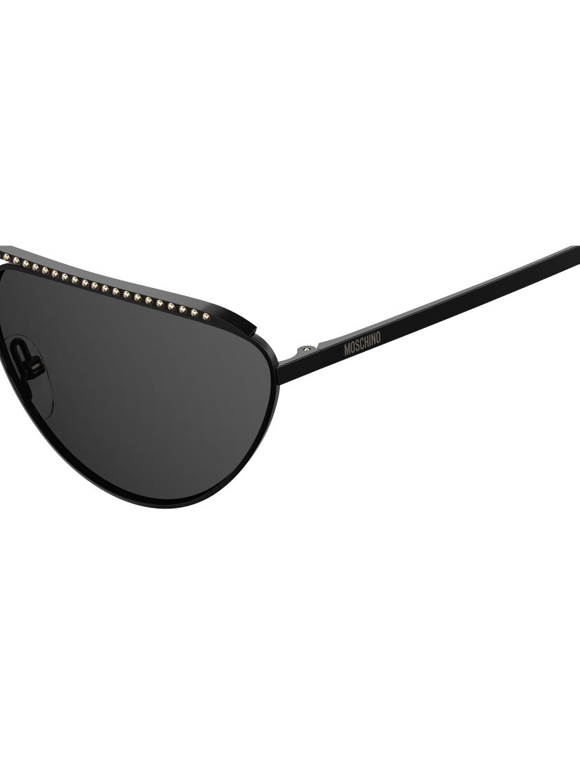 Moschino Cat-Eye Sunglasses With Lightweight Black Metal Frame