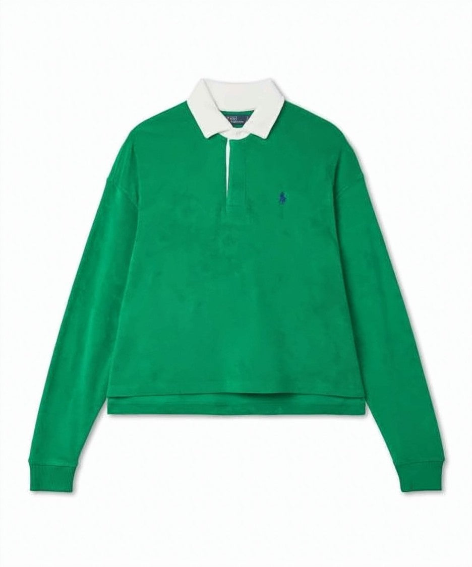 Polo Ralph Lauren Long-Sleeved Polo Shirt With Contrasting Collar