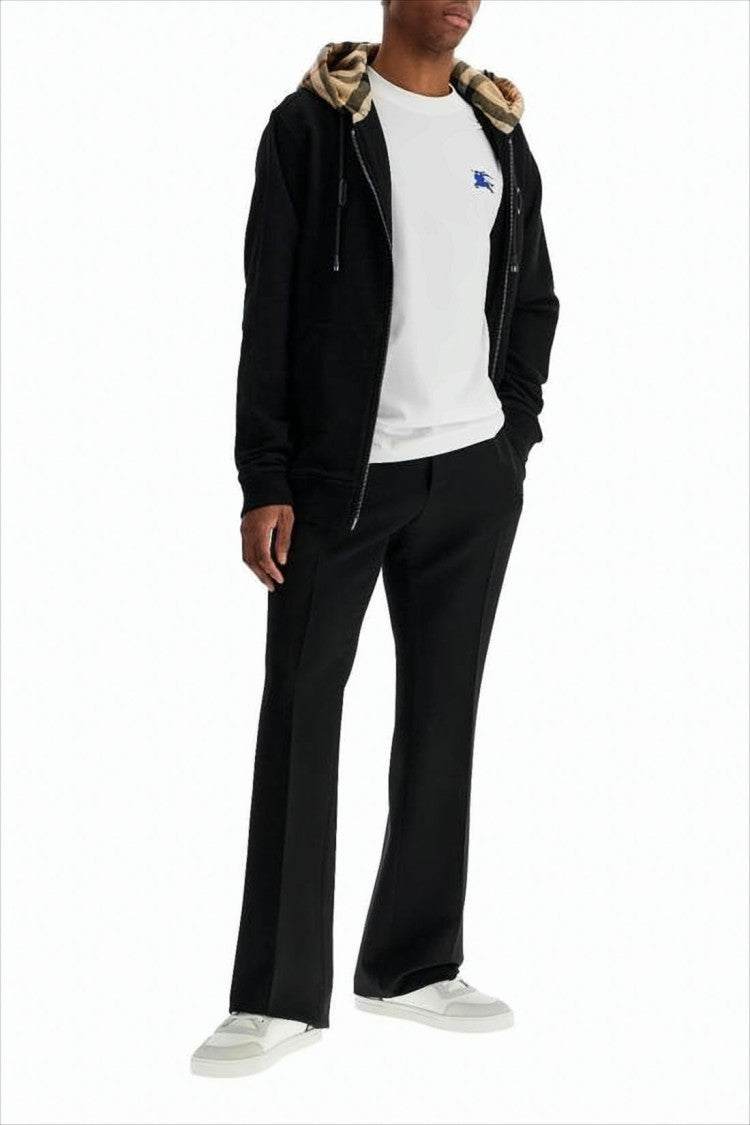Burberry White Minimalist Cotton T-Shirt With Embroidered Logo