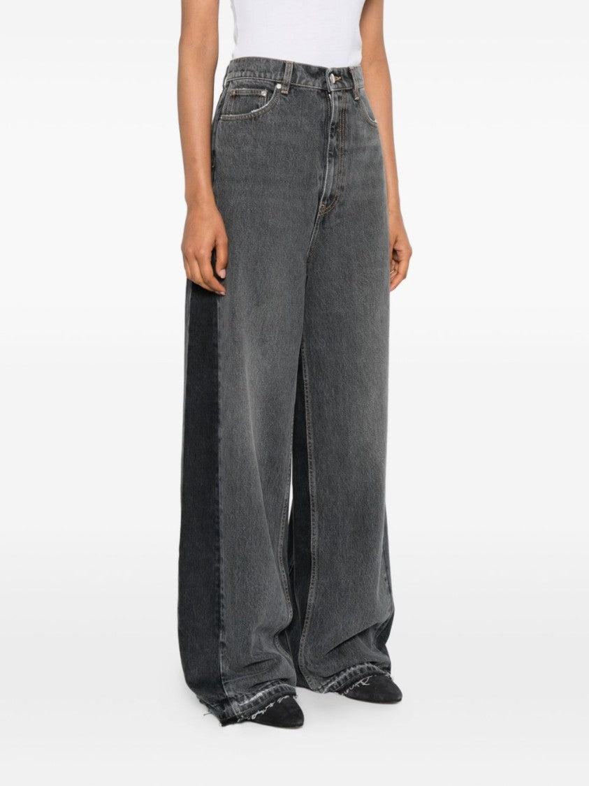 Stella Mccartney Black And Grey Denim Jeans